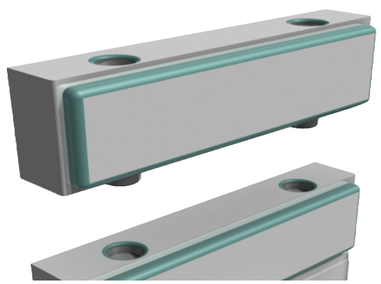 Detailed view of Locare switch and its attachment mechanism